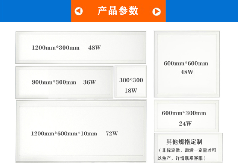 300*1200LED平板凈化燈